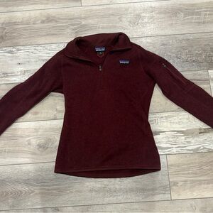 Patagonia Maroon Half-Zip Fleece